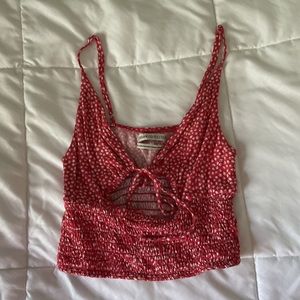 Urban red Crop tank